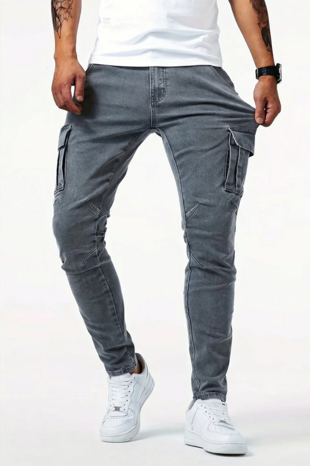 Sommerfeld | Elastische Cargo Jeans für Herren (1 kaufen, 1 GRATIS dazu)